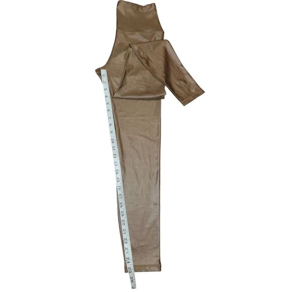 SAVVI Mirage Liquid Yoga Leggings in Mocha M - Picture 7 of 10